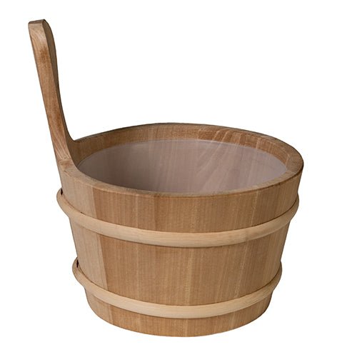 PROSAUNAS Wood Sauna Bucket Lined Wood Sauna Bucket, 4 - Liter - West Coast Saunas - 127675