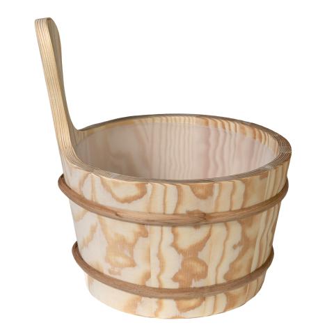 PROSAUNAS Wood Sauna Bucket Lined Wood Sauna Bucket, 4 - Liter - West Coast Saunas - 127677