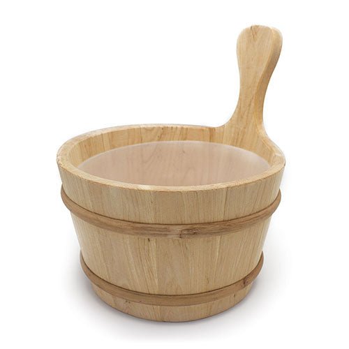PROSAUNAS Wood Sauna Bucket Lined Wood Sauna Bucket, 4 - Liter - West Coast Saunas - 127676