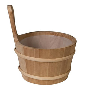 PROSAUNAS Wood Sauna Bucket Lined Wood Sauna Bucket, 4 - Liter - West Coast Saunas - 127677