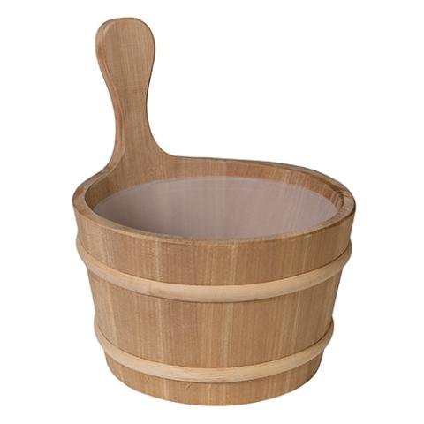 PROSAUNAS Wood Sauna Bucket Lined Wood Sauna Bucket, 4 - Liter - West Coast Saunas - 127677