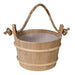 PROSAUNAS Wood Sauna Bucket Lined Wood Sauna Bucket, Rope Handle, 4 - Liter - West Coast Saunas - 127678