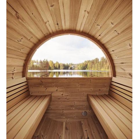Rainier Saunas 8 Person Custom Barrel Sauna - West Coast Saunas - RS-BAR-8