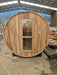 Rainier Saunas 8 Person Custom Barrel Sauna - West Coast Saunas - RS-BAR-8