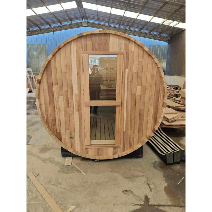 Rainier Saunas 8 Person Custom Barrel Sauna - West Coast Saunas - RS-BAR-8