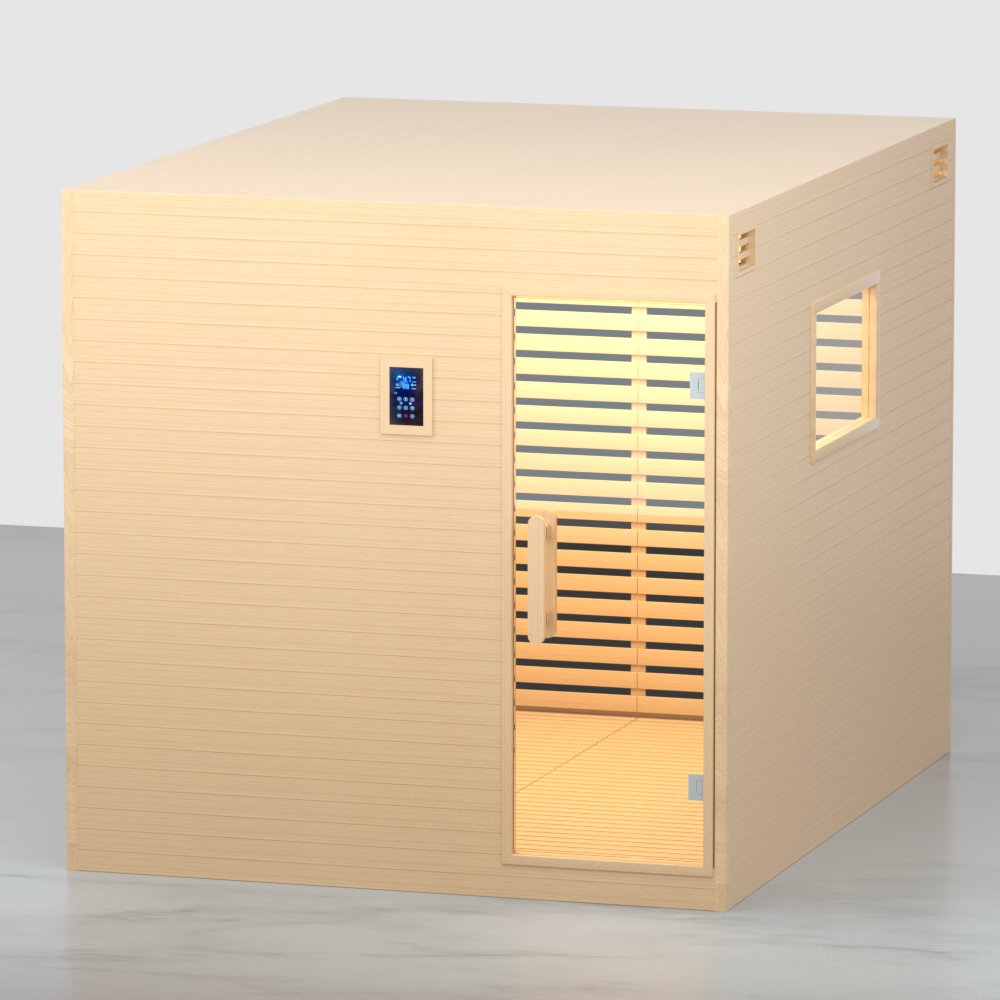 Rainier Saunas FlexFit Duo Full Spectrum Infrared Yoga Sauna - West Coast Saunas - RS-FLEX-DUO