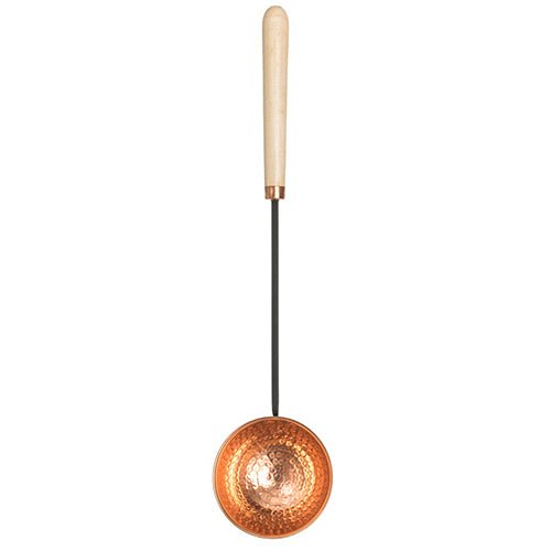 Rento Sauna Ladle Sauna Ladle, Copper, Wooden Handle, 19 inches - West Coast Saunas - 113929