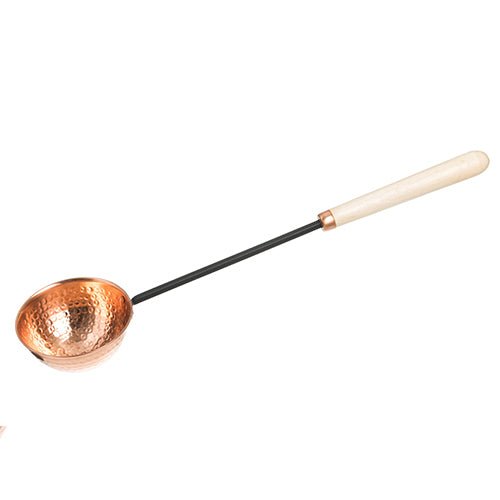 Rento Sauna Ladle Sauna Ladle, Copper, Wooden Handle, 19 inches - West Coast Saunas - 113929