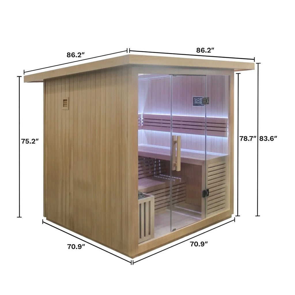 Revive 6 Person Box Sauna - West Coast Saunas - RV-SAU-BOXS