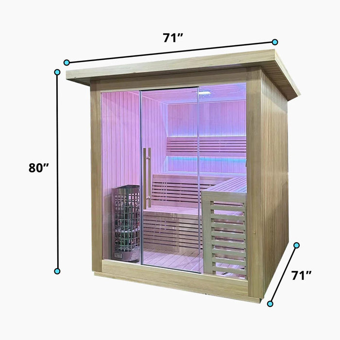 Revive 6 Person Box Sauna - West Coast Saunas - RV - SAU - BOXS