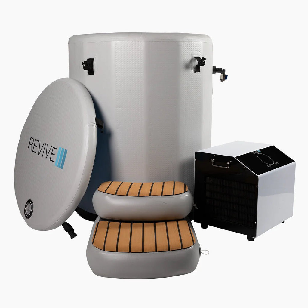 Inflatable Barrel Kit Icy Recovery with Revive Inflatable Barrel Plunge