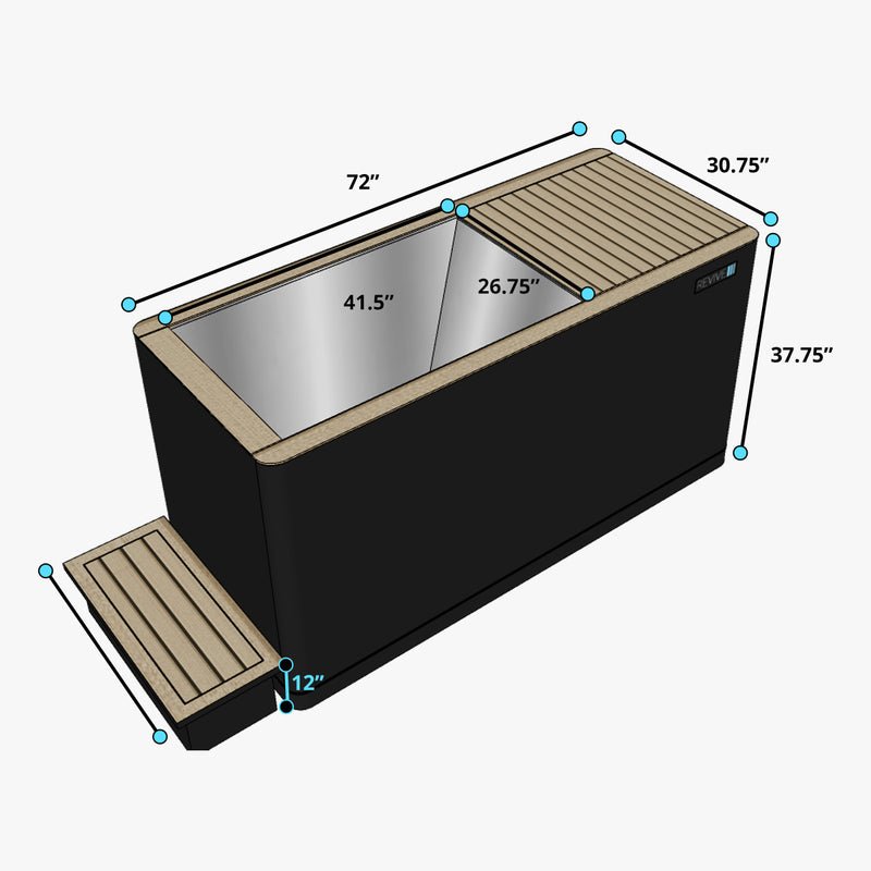 Revive Luxury Cold Plunge - West Coast Saunas - RV - LUX - PLU