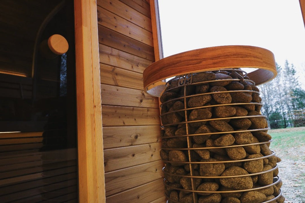 Round Cube DOUBLE 5 Person Outdoor Sauna Kit - West Coast Saunas - SSDOUBLE1NN