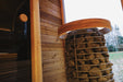 Round Cube DOUBLE 5 Person Outdoor Sauna Kit - West Coast Saunas - SSDOUBLE1NN