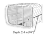 Round Cube SINGLE 8 Person Outdoor Sauna Kit - West Coast Saunas - SSSINGLE1N