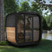 SaunaLife 3 Person Luxury Outdoor Cube Sauna CL4G - West Coast Saunas - Model CL4G