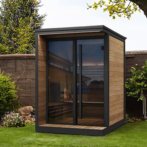 SaunaLife GL4 Outdoor Sauna Kit Garden Luxury - Series Outdoor DIY Sauna Kit, Thermo - Spruce, up to 4 Persons - West Coast Saunas - SLGL4