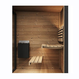 SaunaLife GL4 Outdoor Sauna Kit Garden Luxury - Series Outdoor DIY Sauna Kit, Thermo - Spruce, up to 4 Persons - West Coast Saunas - SLGL4