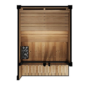 SaunaLife GL4 Outdoor Sauna Kit Garden Luxury - Series Outdoor DIY Sauna Kit, Thermo - Spruce, up to 4 Persons - West Coast Saunas - SLGL4
