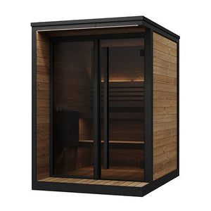 SaunaLife GL4 Outdoor Sauna Kit Garden Luxury - Series Outdoor DIY Sauna Kit, Thermo - Spruce, up to 4 Persons - West Coast Saunas - SLGL4