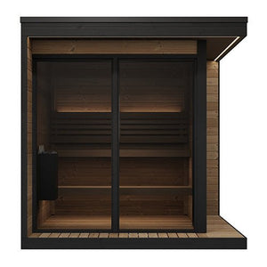 SaunaLife GL6 Outdoor Sauna Kit Garden Luxury - Series Outdoor DIY Sauna Kit, Thermo - Spruce, up to 6 Persons - West Coast Saunas - SL - MODELGL6
