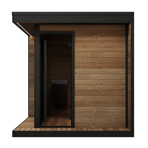 SaunaLife GL6 Outdoor Sauna Kit Garden Luxury - Series Outdoor DIY Sauna Kit, Thermo - Spruce, up to 6 Persons - West Coast Saunas - SL - MODELGL6