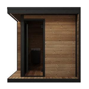 SaunaLife GL6 Outdoor Sauna Kit Garden Luxury - Series Outdoor DIY Sauna Kit, Thermo - Spruce, up to 6 Persons - West Coast Saunas - SL - MODELGL6