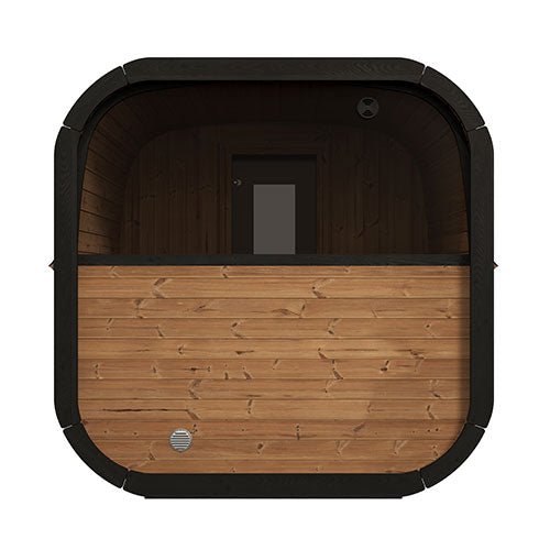 SaunaLife Model CL12GCP Cube - Series Outdoor Home Sauna Suite Kit, Up to 8 Person - West Coast Saunas - CL12GCP