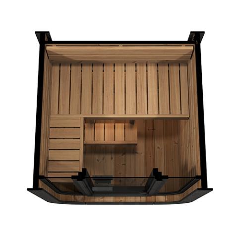 SaunaLife Model CL3G Cube - Series Outdoor Home Sauna Kit, Up to 2 Persons - West Coast Saunas - SL - MODELCL3G