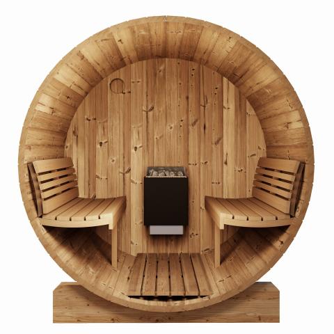 SaunaLife Model E8 Sauna Barrel - West Coast Saunas - SL-MODELE8