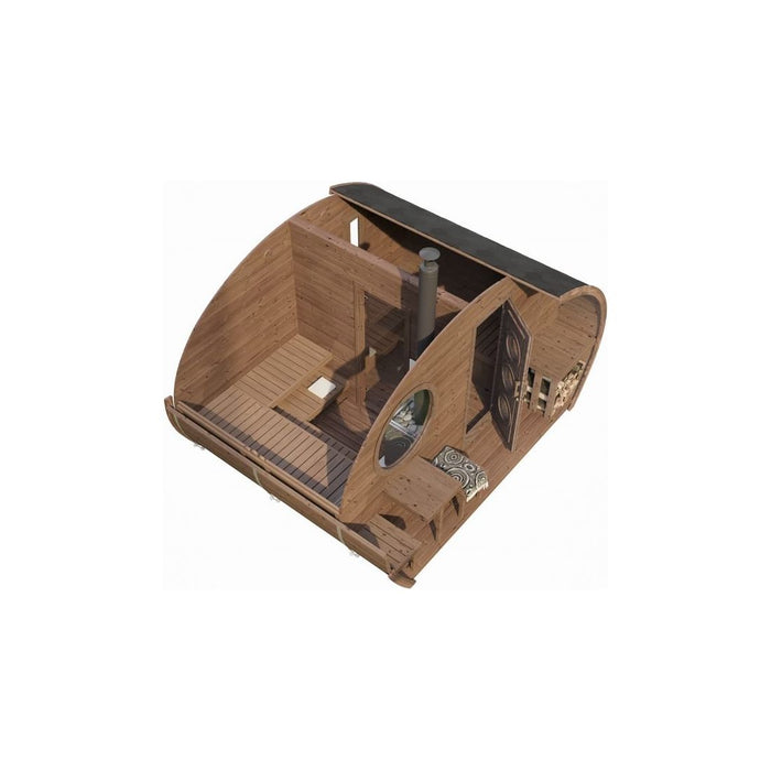 SaunaLife Model G11 Outdoor Home Sauna Kit - West Coast Saunas - SL-MODELG11