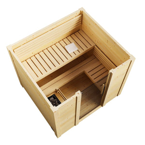 SaunaLife Model G2 Outdoor Home Sauna Kit - West Coast Saunas - SL-MODELG2