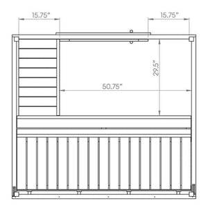 SaunaLife Model G2 Outdoor Home Sauna Kit - West Coast Saunas - SL-MODELG2