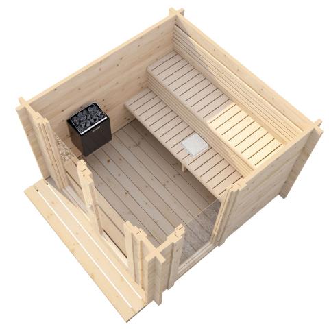 SaunaLife Model G4 Outdoor Home Sauna Kit - West Coast Saunas - SL-MODELG4