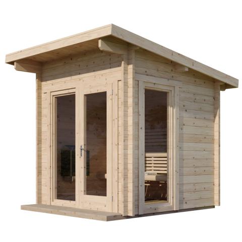 SaunaLife Model G4 Outdoor Home Sauna Kit - West Coast Saunas - SL-MODELG4