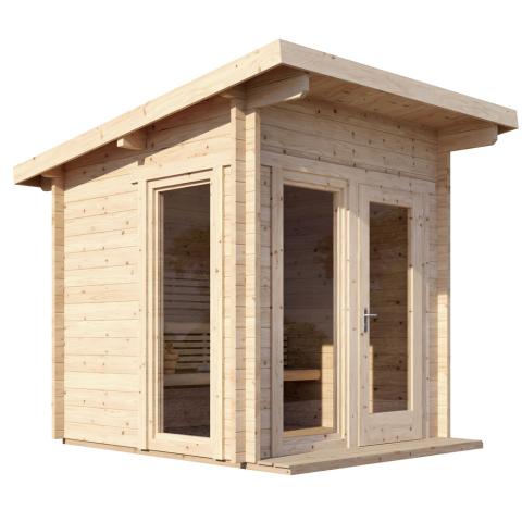 SaunaLife Model G4 Outdoor Home Sauna Kit - West Coast Saunas - SL-MODELG4