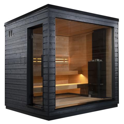 SaunaLife Model G6 Pre-Assembled Outdoor Home Sauna - West Coast Saunas - SL-MODELG6-R