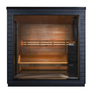 SaunaLife Model G6 Pre-Assembled Outdoor Home Sauna - West Coast Saunas - SL-MODELG6-R