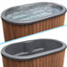 SaunaLife Model S2N Soak Series Home Cold/Hot Immersion Tub, Natural, Up to 2 Persons - West Coast Saunas - 128696