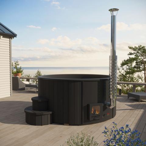 SaunaLife Model S4B Wood-Fired Hot Tub - West Coast Saunas - SL-MODELS4