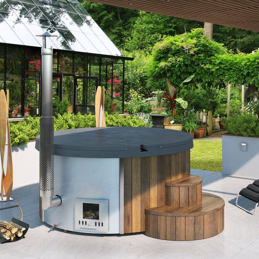 SaunaLife Model S4N Wood-Fired Hot Tub - West Coast Saunas - SL-MODELS4N