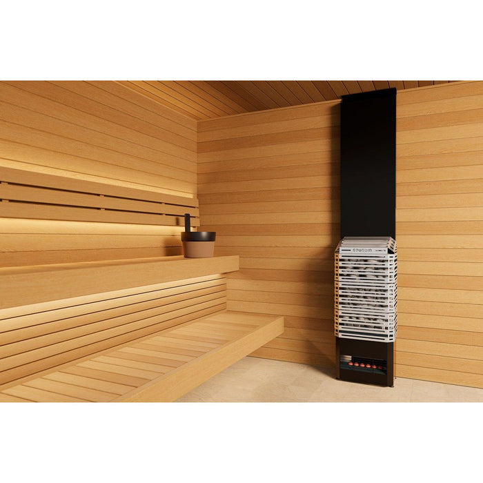 Saunum AIR 10 Stainless Steel WiFi Sauna Heater Package - West Coast Saunas - Air 10 SSB WiFi