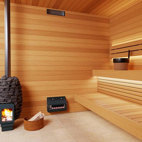 Saunum AirSolo Series, In-Wall Sauna Temp & Steam Equalizer, Adj Height - West Coast Saunas - 4745090012439