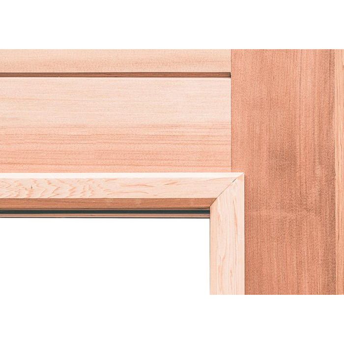 Scandia Clear Cedar Sauna Door with Insulated Glass - West Coast Saunas - SN - DOOR24 - CWRC - RH