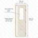 Spruce Door With Glass Window, 700×2040 mm (27 1/2″ x 80 3/8″) - West Coast Saunas - BSAUNASGWDR