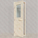 Spruce Door With Glass Window, 700×2040 mm (27 1/2″ x 80 3/8″) - West Coast Saunas - BSAUNASGWDR