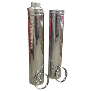 Stainless Chimney Pipe (2pcs in 1 box) - West Coast Saunas - SB212B