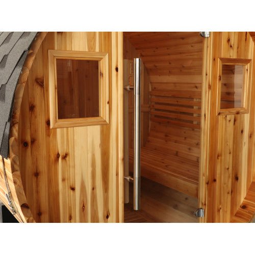 Sunray Aurora 2 - 4 Person Traditional Barrel Sauna with Harvia Heater - West Coast Saunas - 300SH