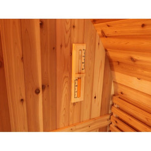 Sunray Aurora 2 - 4 Person Traditional Barrel Sauna with Harvia Heater - West Coast Saunas - 300SH