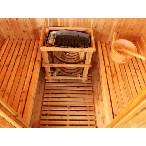 Sunray Aurora 2 - 4 Person Traditional Barrel Sauna with Harvia Heater - West Coast Saunas - 300SH